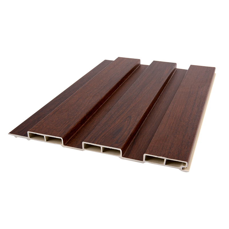 دیوارپوش کامپوزیت چوب پلاستیکی ضد آب و بادوام WPC Fluted Panel Floted Wood Plastic Cladding Wall composite size Cell 10*4.2 YXWPC19512