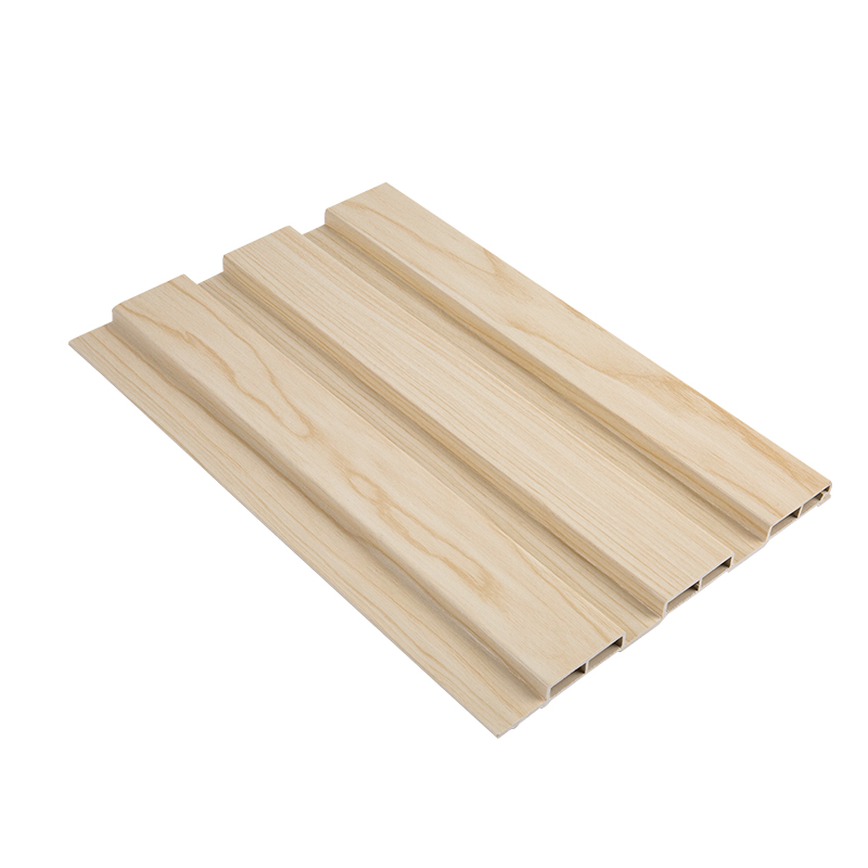 دیوارپوش کامپوزیت چوب پلاستیکی ضد آب و بادوام WPC Fluted Panel Floted Wood Plastic Cladding Wall composite size Cell 10*4.2 YXWPC19512