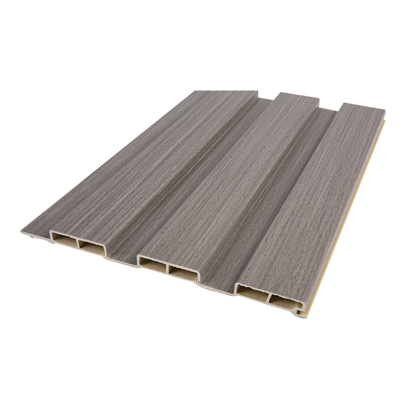 دیوارپوش کامپوزیت چوب پلاستیکی ضد آب و بادوام WPC Fluted Panel Floted Wood Plastic Cladding Wall composite size Cell 10*4.2 YXWPC19512